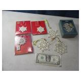 (6) Asst LENOX Snowflake Ornaments