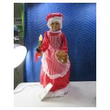 24" Animated Playing MRS CLAUSE Figure