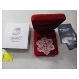 WATERFORD 1stEd Crystal Snowflake Ornament