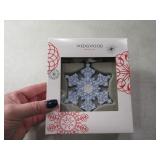 2016 WEDGWOOD Blue Snowflake Ornament