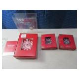 (3) WATERFORD Crystal Glass Ornaments Snowflakes