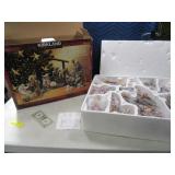 KIRKLAND SIG 12pc Porcelain Nativity Scene Larger
