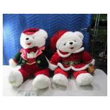 (2) Mint 1998/2000 18" SNOWFLAKE Teddy Bears RED