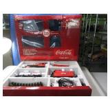 CocaCola Themed Model Xmas Train Set AS IS