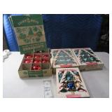 (4) boxes Vintage SHINY BRITE Ornaments