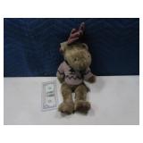 15" BOYDS BEARS Moose w/ Brown/Green Sweater Med