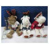 (3) BOYDS BEARS "Alps" Sportswear 15" Plush EXC