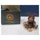 BOYDS 4" Figurine MANHEIM The MOOSE w/ WREATH Boxd