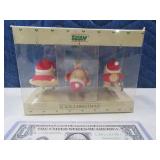 3pc Vintage ZIGGY boxed Ornament SET