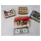 (4 boxes) Antique Mini Glass Bulbs SHINY BRITE UNQ