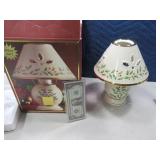 New LENOX 12" Holiday Candle Lamp