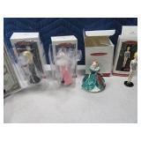 (4) BARBIE Doll Hallmark Ornaments w/ boxes