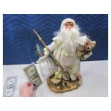 15" OldLooking Santa Figurine Decor