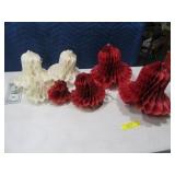 (7) Paper Folding AccordianType Bells Vintage