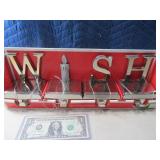 4pc WISH Metal Stocking Holder SET