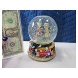 Santa TrainThemed Musical Snow Globe