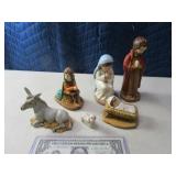 Vintage 50s era 6pc Nativity Ceramic SET