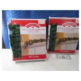 (2) New PreLit Garland 18