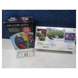 (2) Net & Globe Lights