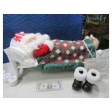 24" Vintage Snoring Sleeping Animated Santa NICE