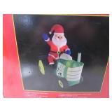 Yard BlowUp SANTA ON TRACTOR 78" Inflatable EXC