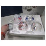 4pc Holiday Wine Glass SET
