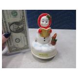 Vintage 60s OTAGARI Snowman Musical Box