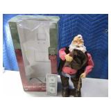 Singing Cowboy Animated 18" Santa EXC