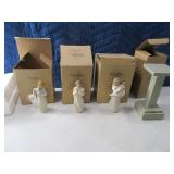 (4) WILLOW TREE Ornaments Boxed EXC