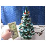 12" Vintage Ceramic Chirstmas Tree NICE