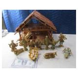 Poly 12" Vintage Nativity SETUP