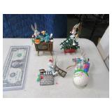 (4) BUGS BUNNY Ornaments