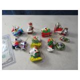 10+ SNOOPY Peanuts Ornaments Solid~Glass Lot