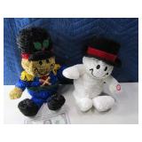(2) Giggling Plush Bear & Snowman BatteryOp EXC