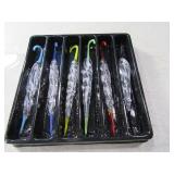 6pc German Glass Unique 4" Umbrella Hangers