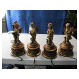 (4) 12" Angel Stocking Holders