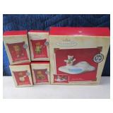 5pc 100th Anniversary TEDDY Hallmark Display SET $
