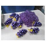 8pc PURPLE Long Garland & 8Grapes Ornaments
