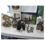(4) DickensThemed DEPT 56 Villages Boxed NICE