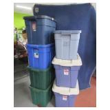(7) 18gal/22gal Rubbermaid Storage HD Tubs