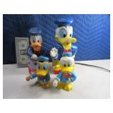 (4) Vintage DONALD DUCK Poly Banks