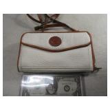 White DOONEY & BOURKE 7" Compact Purse Bag