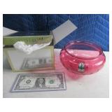 Cranberry Glass 6" Vase Boxed From NORDSTROM