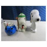 (3) Vintage SNOOPY Themed Coin Banks asst