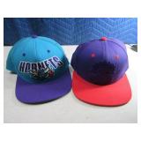 (2) Mitchell&Ness Hornets & Raptors NBA Snapbacks