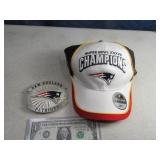 (2) NEW ENGLAND PATRIOTS New Hat & Belt Buckle