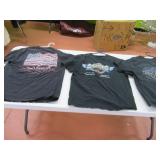 (3) Vintage XL HARLEY Collectible T Shirts