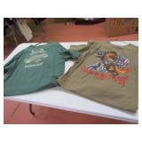 (2) Harley 3XL T-Shirts Maine~08 Sturgis