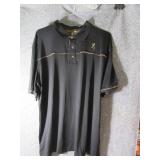 BROWNING Mens szXL Collar Shirt Camo/Black