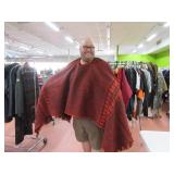 Vintage Wool SERAPE Type Blanket NICE